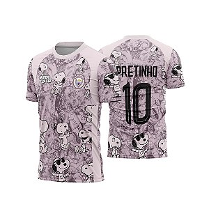 Template Camisa - Manchester Snoopy pink 26 - CDR Vetor