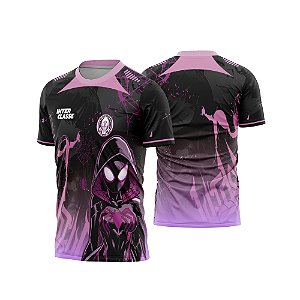 Template Camisa - Spiderwen - Mulher Aranha 26 - CDR Vetor