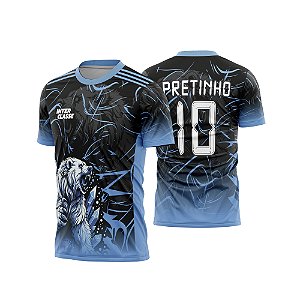 Template Camisa - Urso Polar azul 26 - CDR Vetor