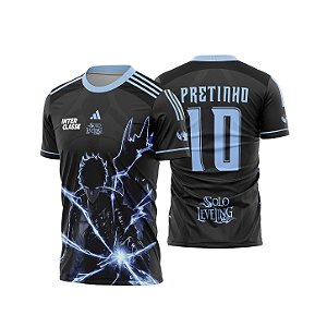 Template Camisa - Solo Leveling Raio Azul 26 - CDR Vetor