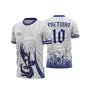 Template Camisa - Ave Fenix Fire azul 2026 - CDR Vetor