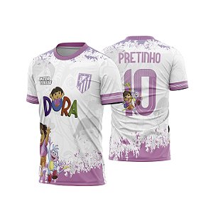 Template Camisa - Dora aventureira - Atletico 26 - CDR Vetor