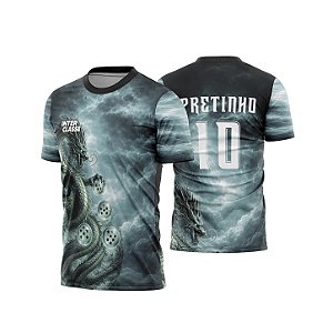 Template Camisa - Dragão esfera dragon ball 26 - CDR Vetor