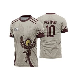 Template Camisa - Fenix Sol amarelo 26 - CDR Vetor