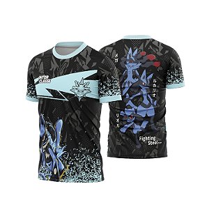 Template Camisa - Lucario Fighting steel 26 - CDR Vetor