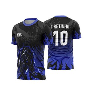 Template Camisa - Pantera olhos azuis 26 - CDR Vetor