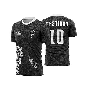 Template Camisa - Tigre Floral branco 2026 - CDR Vetor