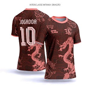 Template Camisa - Dragão red ref 901 - CDR Vetor