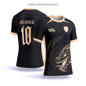 Template Camisa - Dragão cinza ref 903 - CDR Vetor
