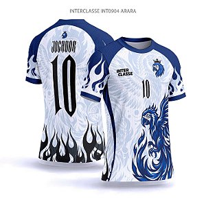 Template Camisa - Arara fire azul ref 904 - CDR Vetor