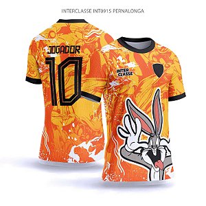 Template Camisa - Pernalonga laranja ref 915 - CDR Vetor