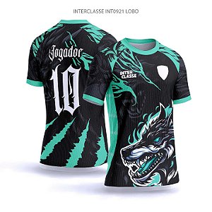 Template Camisa - Lobo green ref 921 - CDR Vetor