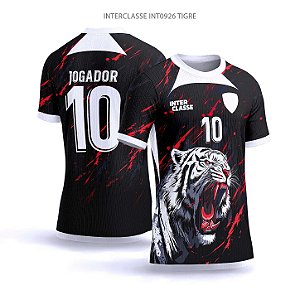 Template Camisa - Tigre branco ref 926 - CDR Vetor