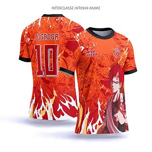 Template Camisa - Anime Gaara ref 949 - CDR Vetor