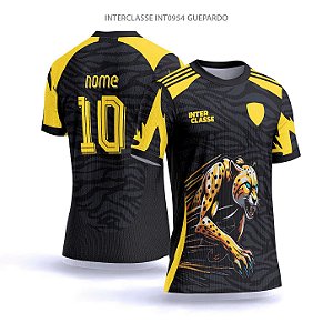 Template Camisa - Guepardo amarelo ref 954 - CDR Vetor