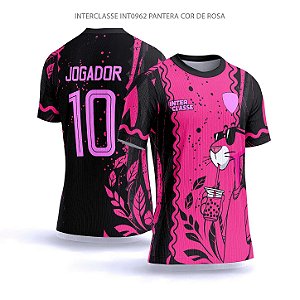 Template Camisa - Pantera cor de rosa ref 962 - CDR Vetor
