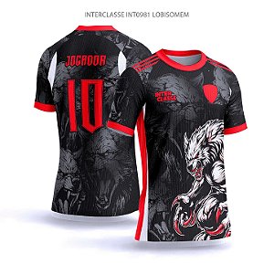 Template Camisa - Lobisomem ref 981 - CDR Vetor