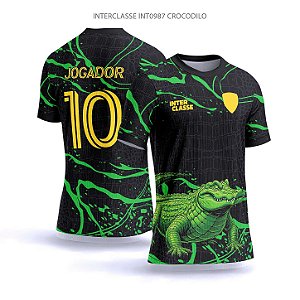 Template Camisa - Crocodilo ref 987 - CDR Vetor