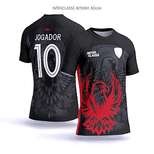 Template Camisa - Águia red ref 991 - CDR Vetor