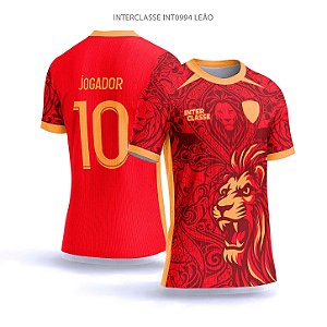 Template Camisa - Leão vermelho ref 994 - CDR Vetor