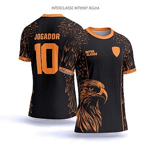 Template Camisa - Águia laranja ref 997 - CDR Vetor