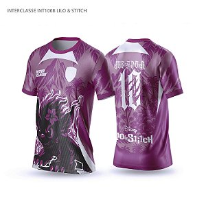 Template Camisa - stitch rosa ref 1008 - CDR Vetor