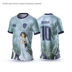 Template Camisa - Princesa Jasmine ref 1014 - CDR Vetor