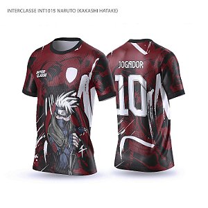 Template Camisa - Kakashi Hatake ref 1015 - CDR Vetor