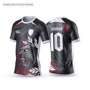 Template Camisa - Pantera Floral white ref 1032 - CDR Vetor