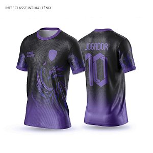 Template Camisa - Fênix Lilas ref 1041 - CDR Vetor