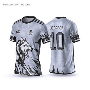 Template Camisa - Lobo grita ref 1042 - CDR Vetor