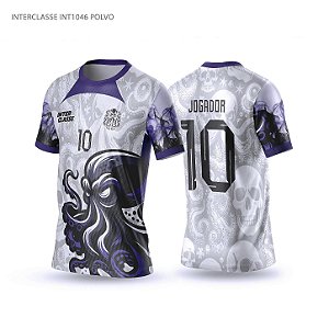 Template Camisa - Polvo Cinza Ref 1046 - CDR Vetor