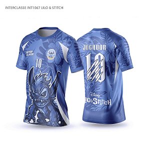 Template Camisa - Stitch azul Ref 1067 - CDR Vetor