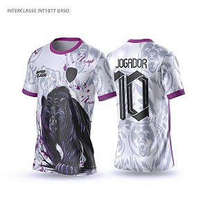 Template Camisa - Urso White Ref 1077 - CDR Vetor