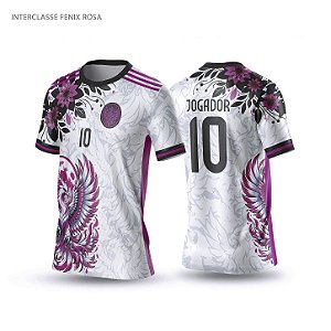 Template Camisa - Fenix Rosa Ref 1083 - CDR Vetor