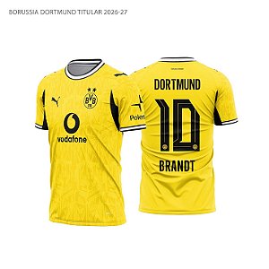Template Camisa Futebol Borussia Dortmund Titular 2026-27 01 - Vetor