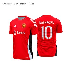 Template Camisa Futebol Manchester United Treino 1 2024-25 01 - Vetor