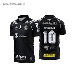 Template Camisa Futebol Santos Terceira 2026-27 01 - Vetor