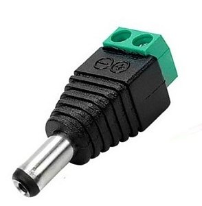 Conector PLUG Borne Verde Macho Parafuso P4 Para Fonte e LEDs 12v/24v