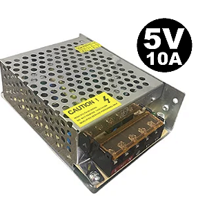 Fonte Metálica Colmeia 5V 60W 10A 5Volts Chaveada Alimentação 110V-220V P/ LEDs 5V