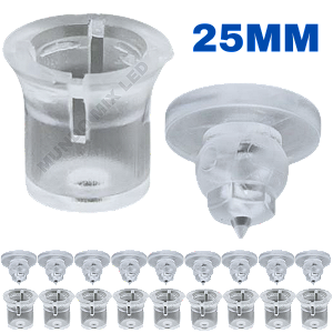 EASY FIX 25MM GR Gancho Fixador Pino Transparente P/ Letras Caixas Logos Placas Letreiros 25x25mm MEGA Fixação ORIGINAL