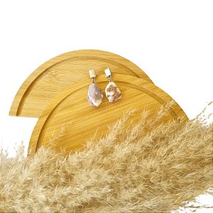 Brinco Turmalina Rosa
