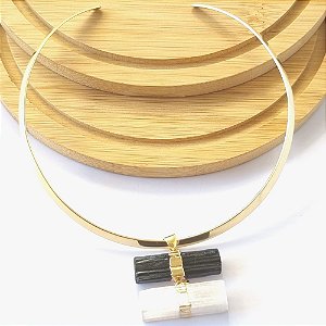 Colar Choker Folheado