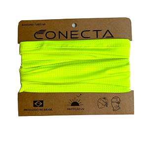 Bandana com Proteção Solar Amarela Neon