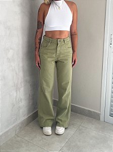 WIDE LEG DALLAS VERDE MUSGO