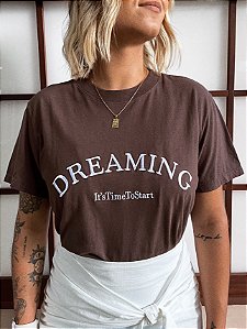 T-SHIRT MARROM DREAMING • JUICY