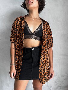 CAMISA OVERSIZED JACQUE ANIMAL PRINT