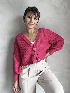 KIMONO CURTO BOTÕES PINK
