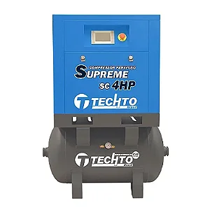 Compressor de Parafuso Sobre Reservatório 4hp 10bar – Techto Supreme SC 4HP 150L