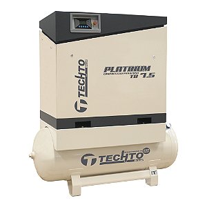 Compressor de Parafuso Sobre Reservatório 7.5hp 12bar – Techto Platinum TB 7.5